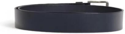 Boss Italiaanse Leren Riem met Metalen Detail Blue Heren - Foto 3