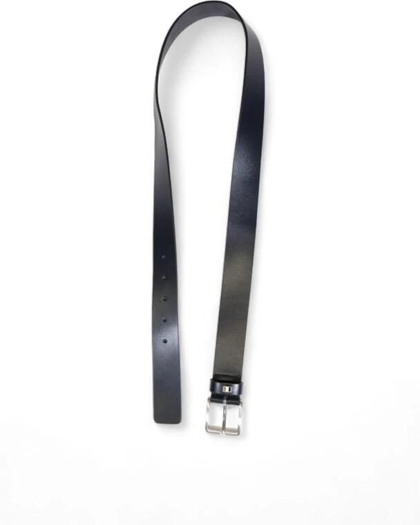 Boss Italiaanse Leren Riem met Metalen Detail Blue Heren