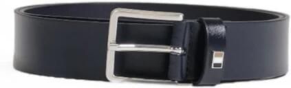 Boss Italiaanse Leren Riem met Metalen Detail Blue Heren - Foto 5