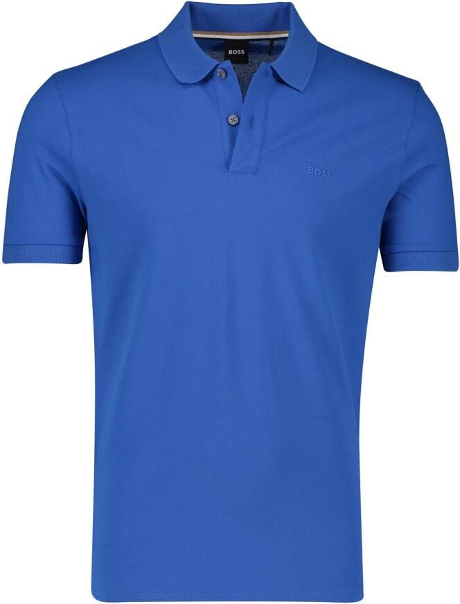 Hugo Boss Blauwe Polo Korte Mouw Blue Heren