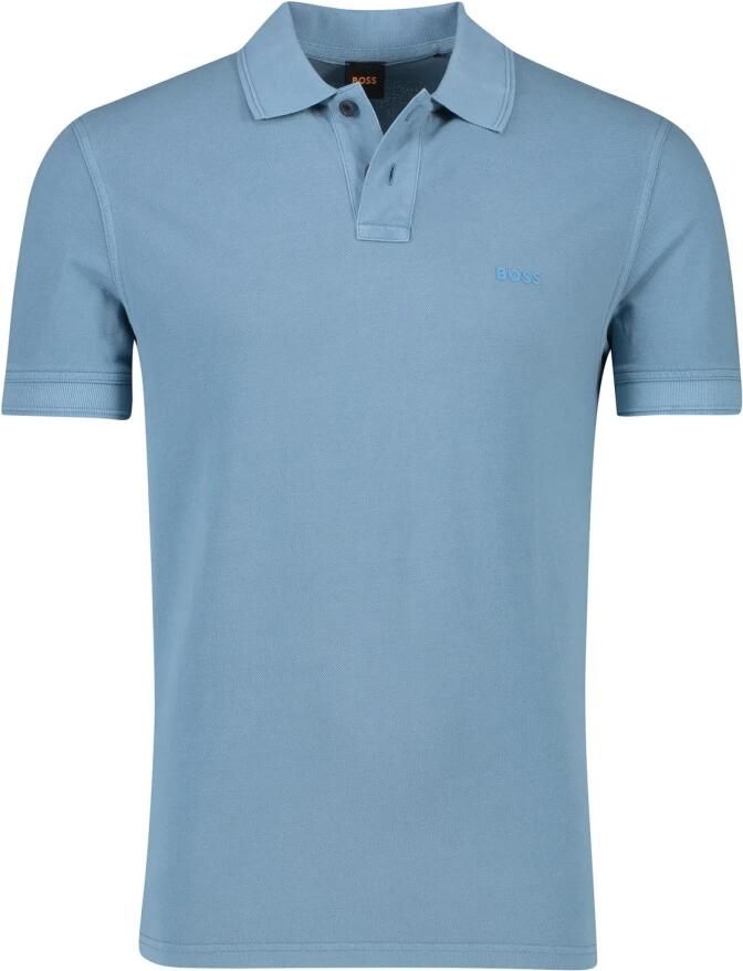 Boss Orange Poloshirt met labelprint model 'Prime'