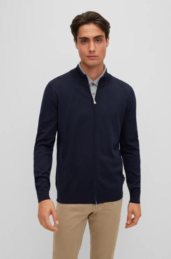 Hugo Boss Stijlvolle Zip-Through Sweatshirt Blue Heren - Foto 2