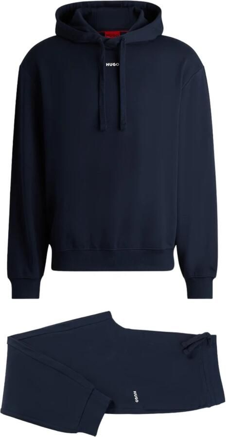 Hugo Boss Blauwe Katoenen Turtleneck Tracksuit met Ritssluiting Blue Heren - Foto 15