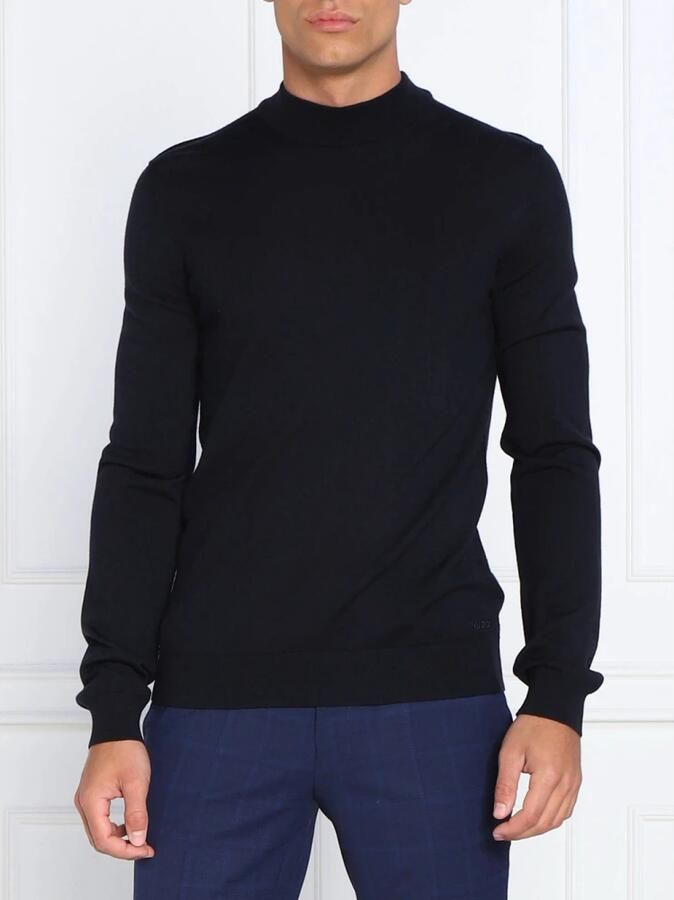 Hugo Boss Blauwe Sweater San Matteo Clean Blue Heren - Foto 2