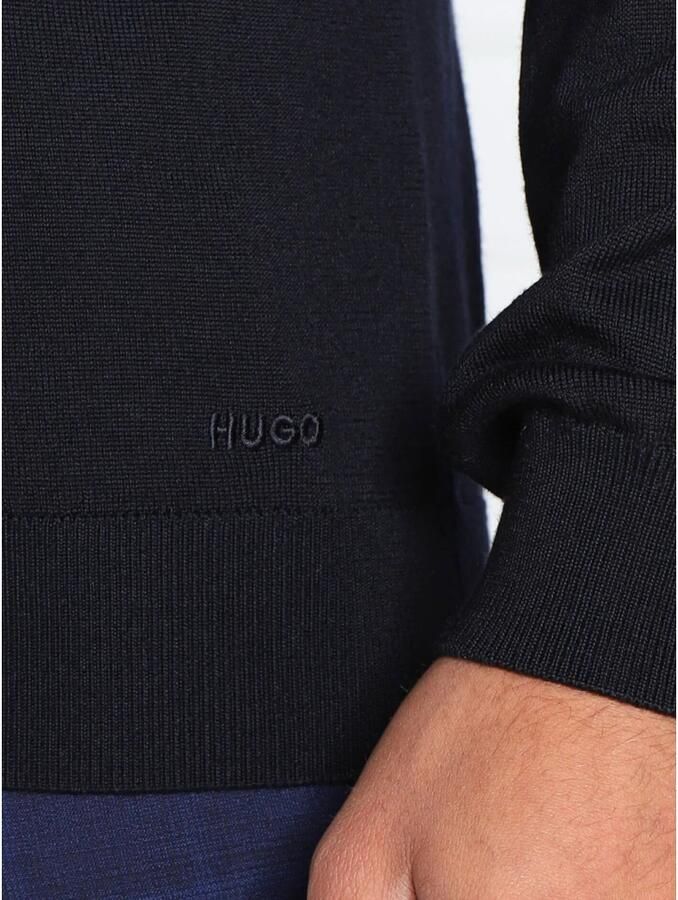 Hugo Boss Blauwe Sweater San Matteo Clean Blue Heren
