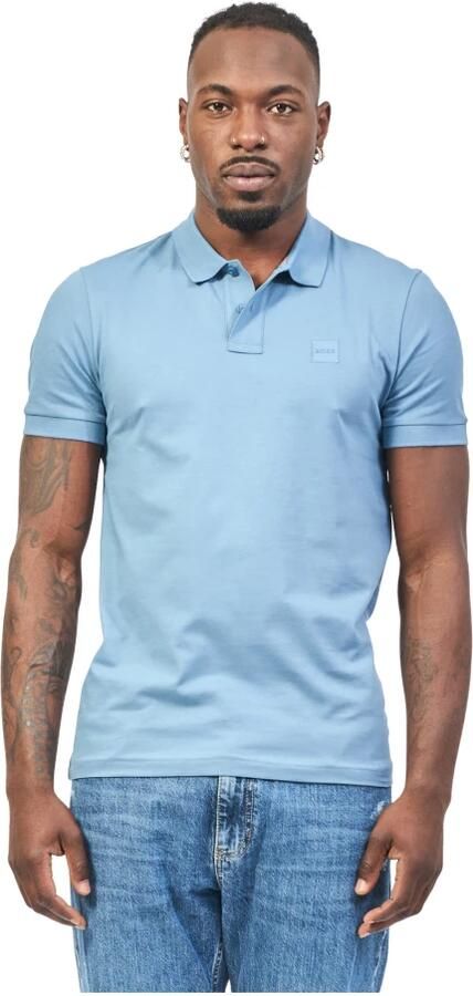 Hugo Boss Blauwe T-shirts en Polos Passenger Blue Heren - Foto 5