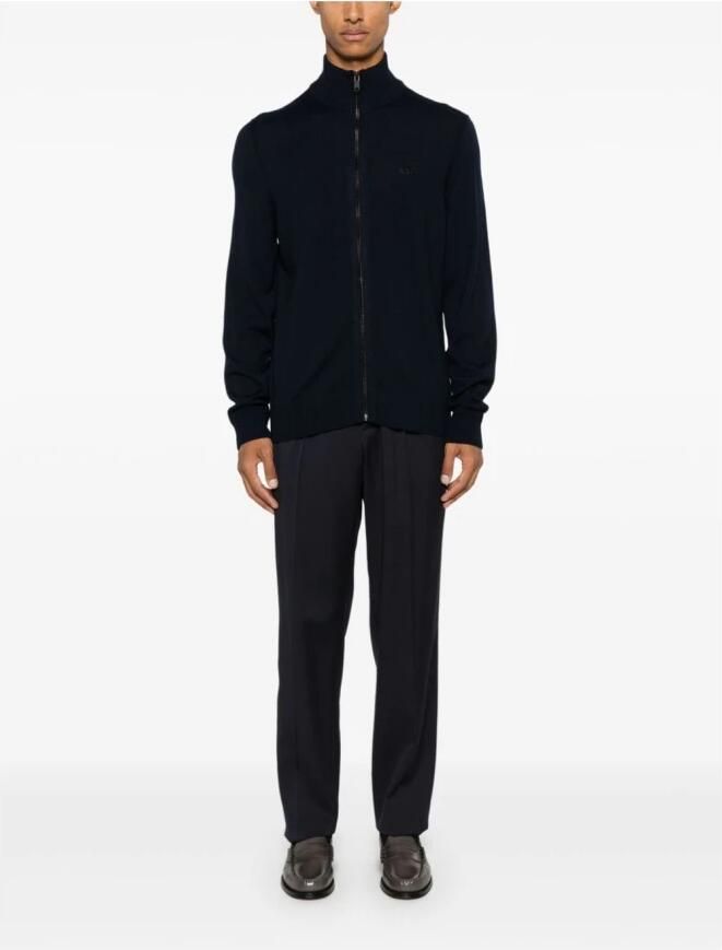 Boss Orange Donkerblauwe Avac_fz Vest met Regular Fit Blue Heren - Foto 5