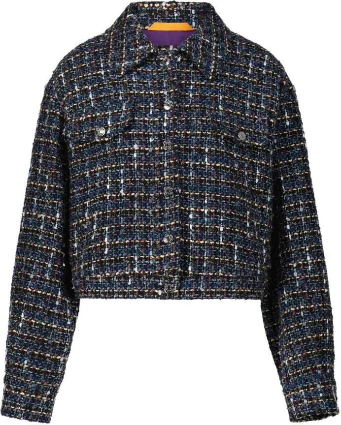 Hugo Boss Blouson in Tweed-Optik met Glitterdraad Multicolor Dames