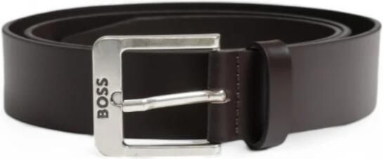 Hugo Boss Luxe Leren Riem Collectie Lente Zomer Brown Heren