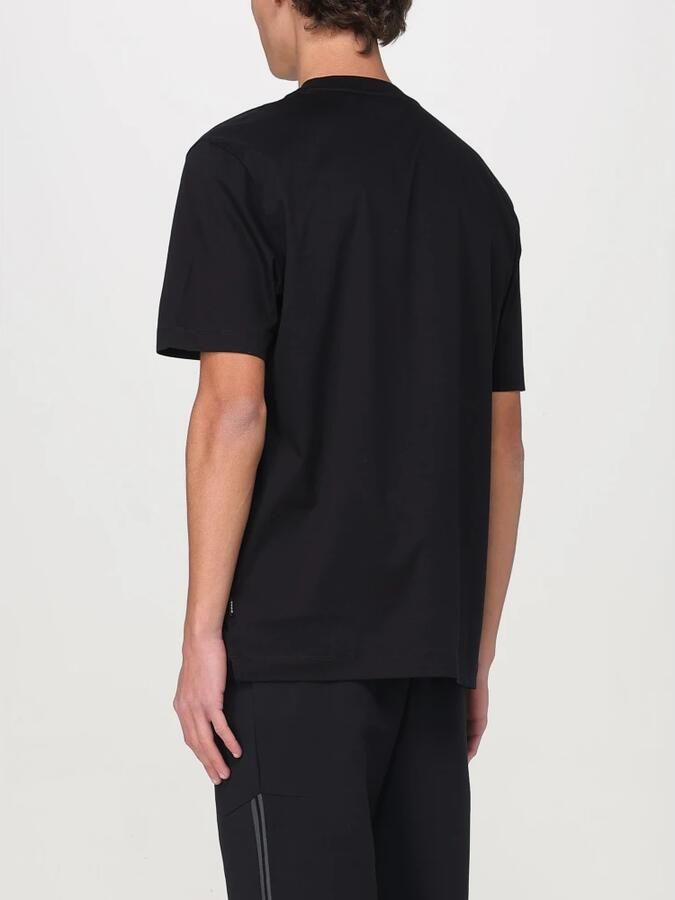 Hugo Boss Katoenen T-shirt met Front Logo Patch Black Heren - Foto 8