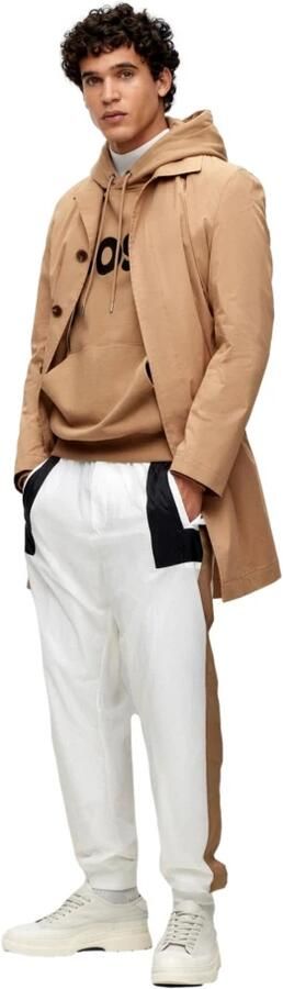 Hugo Boss Bruin Karamel Katoen Oversized Trui Brown Heren - Foto 7