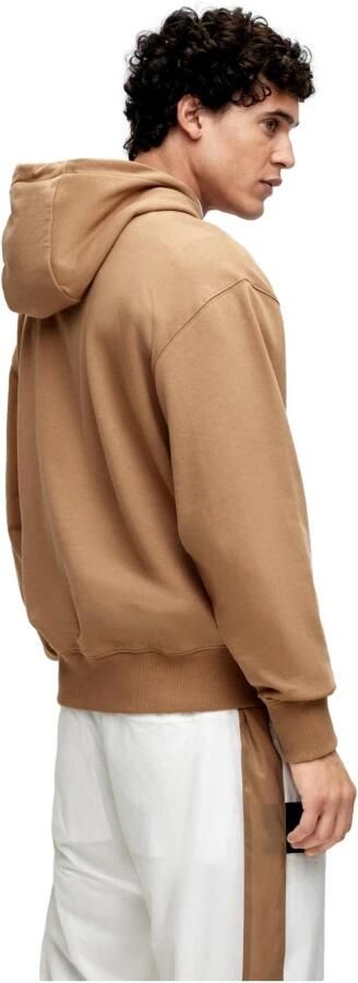 Hugo Boss Bruin Karamel Katoen Oversized Trui Brown Heren - Foto 6