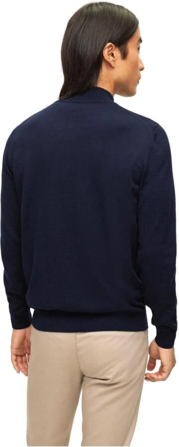 Boss Vest gemaakt van nieuwe wol met ritssluiting Blauw Heren - Foto 14