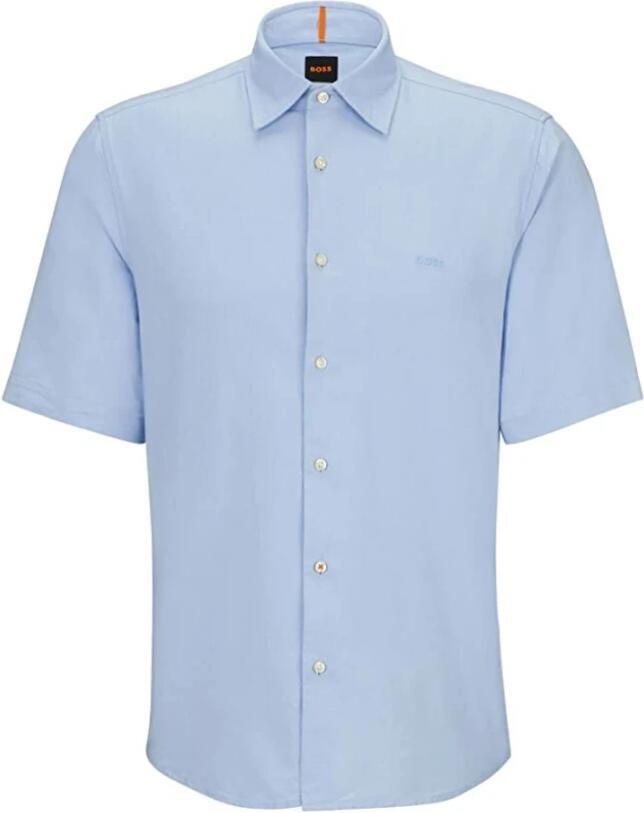 Boss Orange Overhemd met korte mouwen Rash_6 met hoog te sluiten kraag - Foto 2