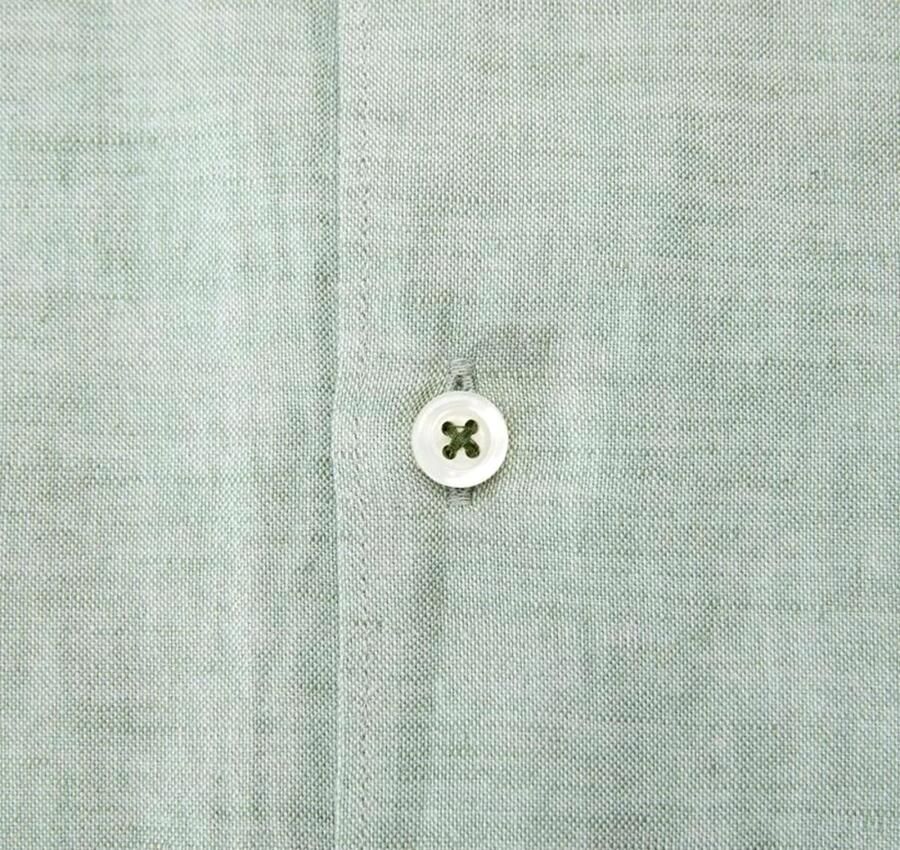 Hugo Boss Casual Linnen en Katoenen Overhemd Groen Salie Green Heren