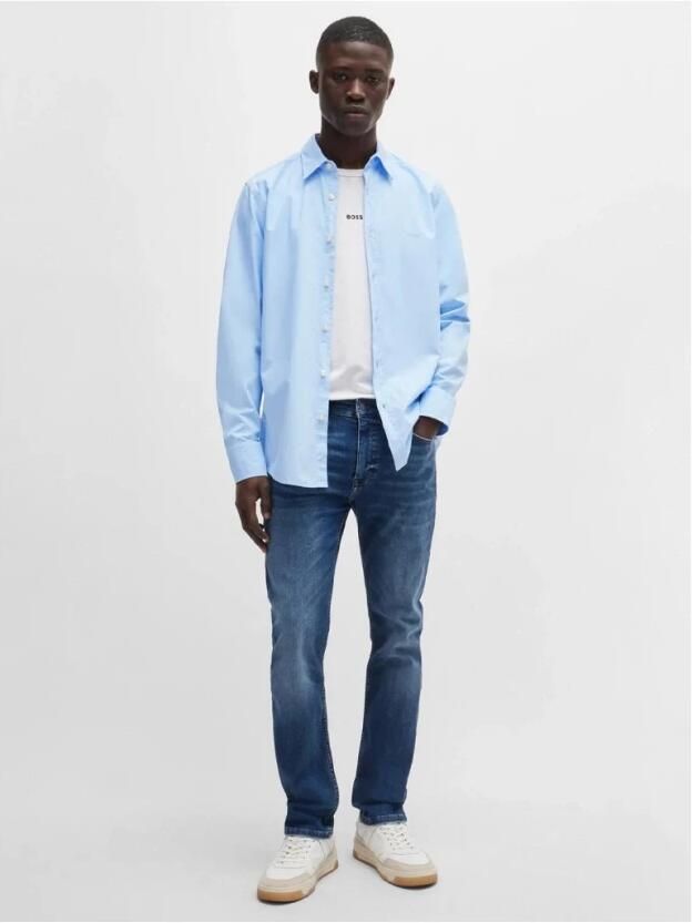 Boss Orange Overhemd met lange mouwen Relegant met boss borduurwerk