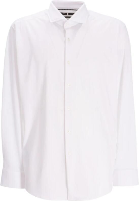Hugo Boss Heren Wit Slim Fit Overhemd met Dubbele Manchetten White Heren - Foto 5
