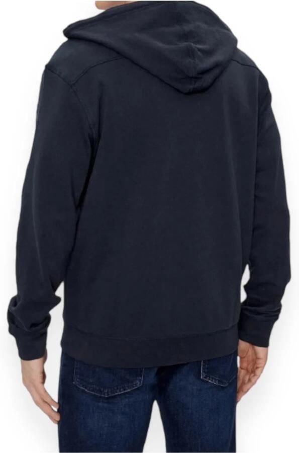Boss Zwarte katoenen hoodie met volledige ritssluiting Black Heren - Foto 2