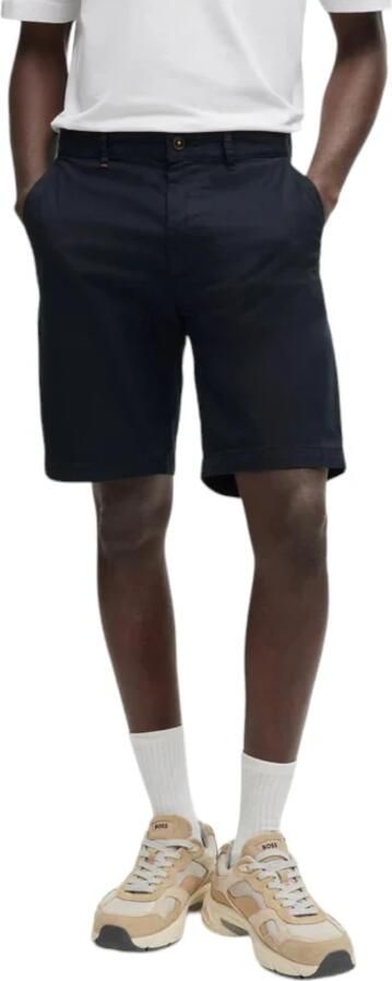 Hugo Boss Blauwe Katoenen Bermuda Shorts voor Mannen Blue Heren - Foto 7