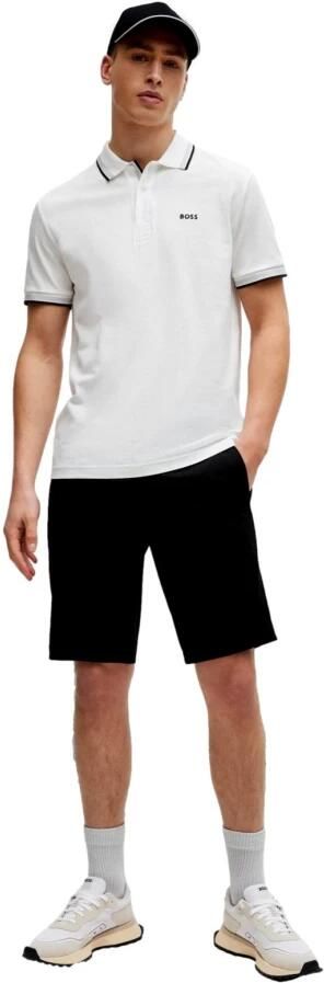 BOSS Green Regular fit poloshirt met labelstitching model 'Paddy' - Foto 12