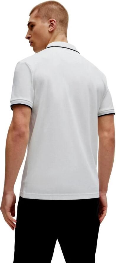 BOSS Green Regular fit poloshirt met labelstitching model 'Paddy' - Foto 11