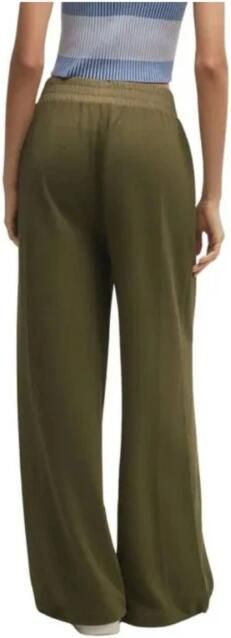 Boss Orange Wide leg stoffen broek met labelstitching model 'Ecara' - Foto 2