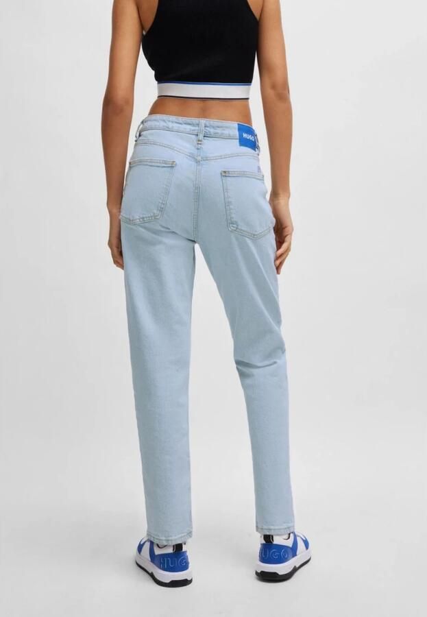 OTTO HUGO Blue Mom jeans Noe Straight fit jeans met hoge taille - Foto 2