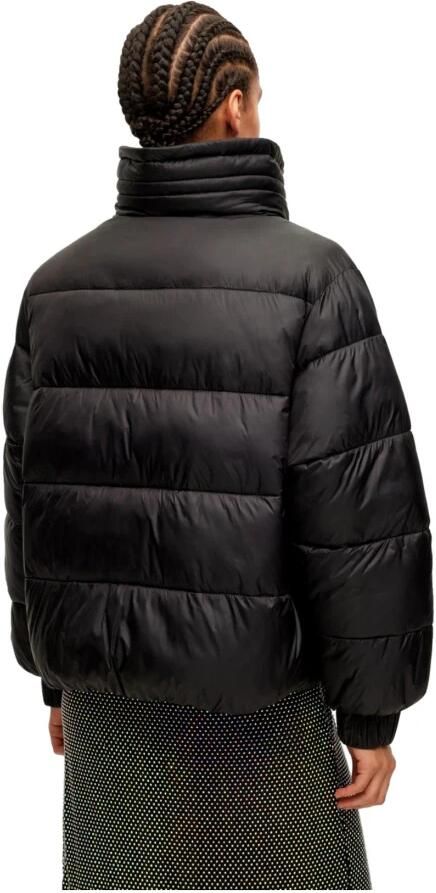 Hugo Boss Dames Gewatteerde Jas in Glanzende Stof Black Dames - Foto 3