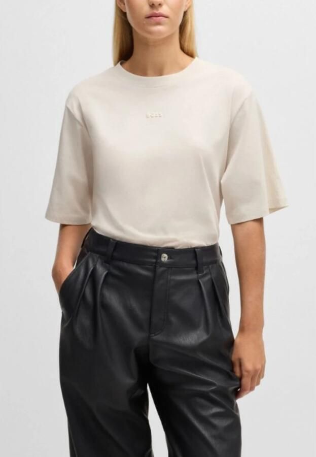 Boss Orange Oversized T-shirt met labelprint model 'Enis' - Foto 5