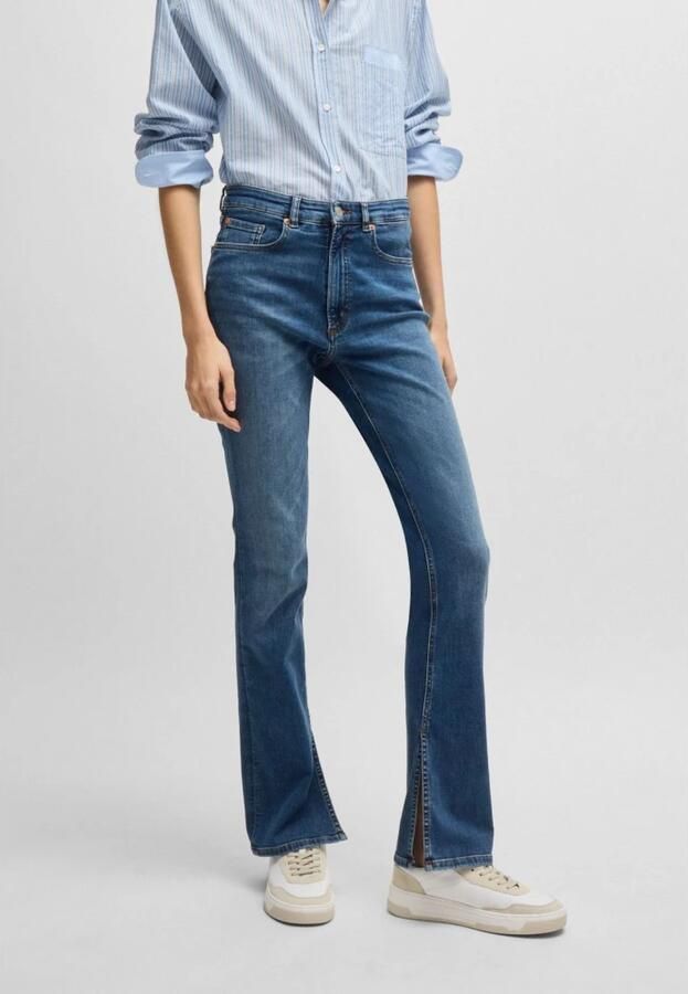 Boss Orange Slim fit jeans C_ROSA HR 2.0 met leren badge