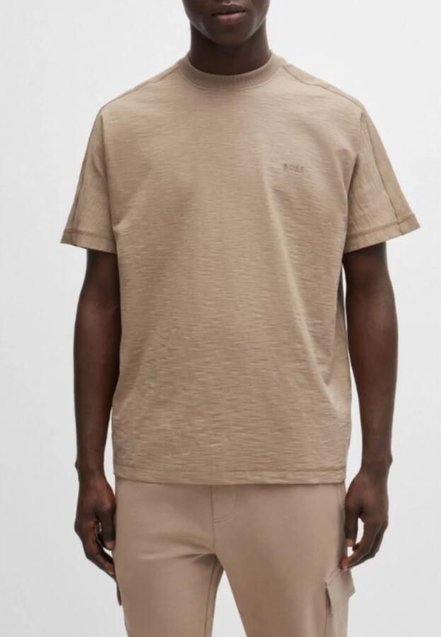 Boss Orange T-shirt Te_Denim met gemêleerd ontwerp