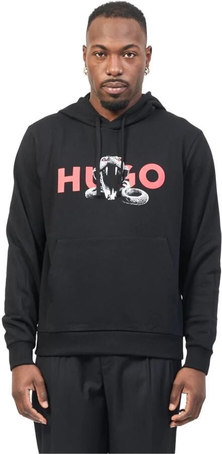 Hugo Boss Dierenprint Hoodie Sweater Black Heren - Foto 4