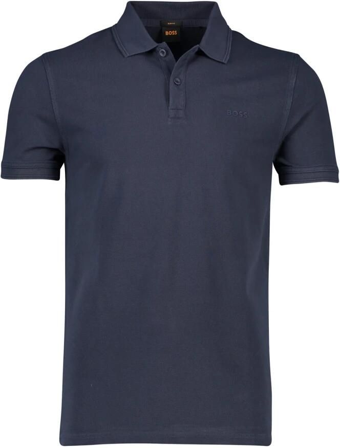 Boss Orange Slim fit poloshirt met labelprint model 'Prime' - Foto 2