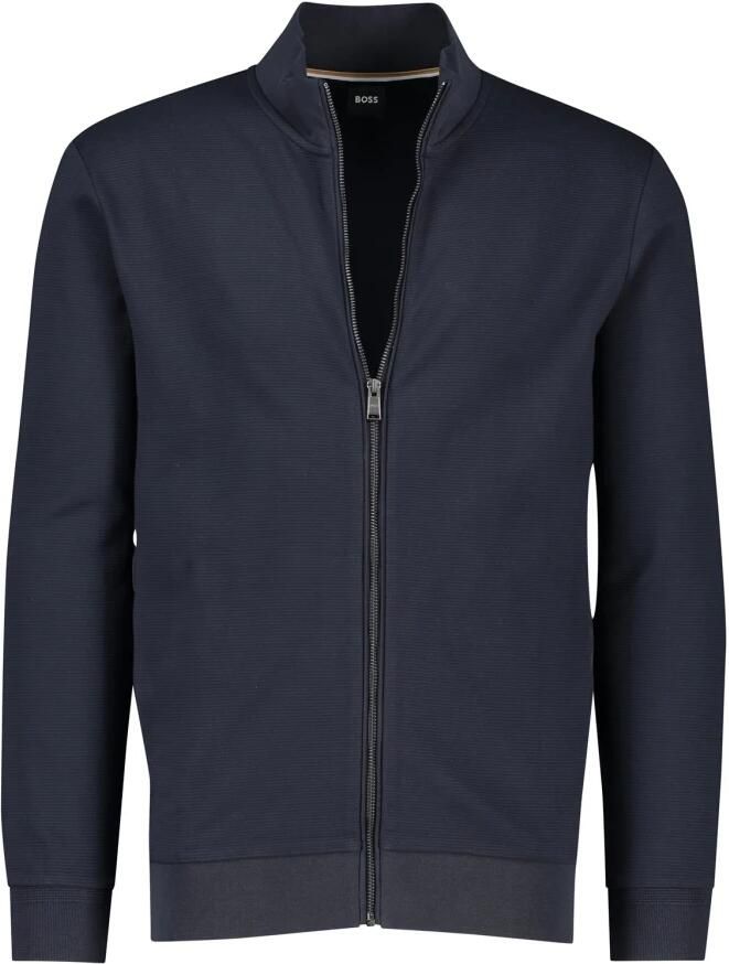 Hugo Boss Donkerblauw Vest met Rits Heren Blue Heren