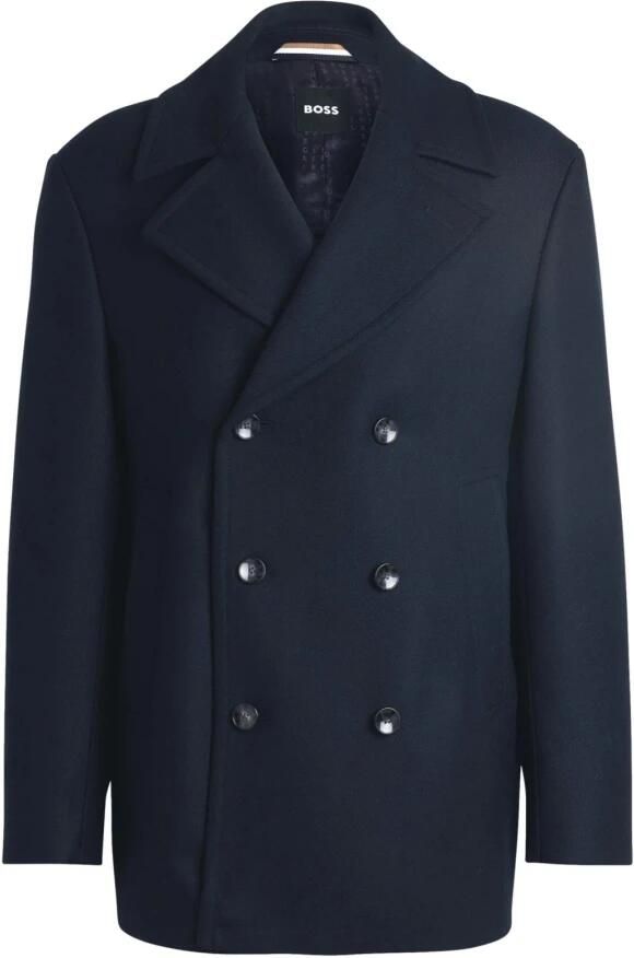 Hugo Boss Dubbelborstige heren peacoat blauw Blue Heren - Foto 7