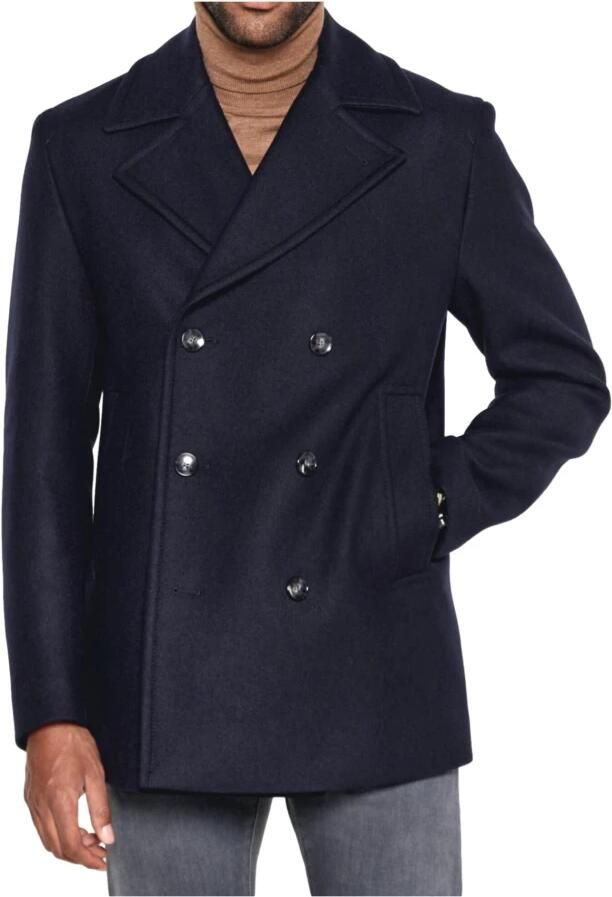 Hugo Boss Dubbelborstige heren peacoat blauw Blue Heren - Foto 4
