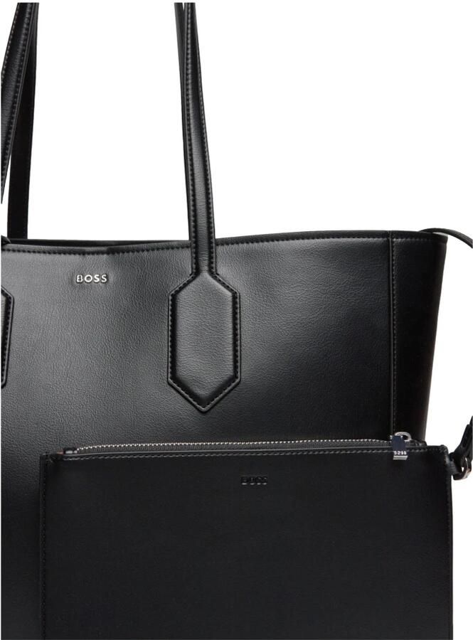Hugo Boss Ecopelle Liriel Shopper in Zwart Black Dames - Foto 4