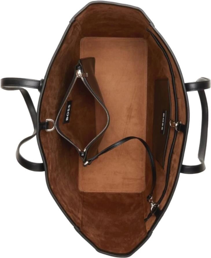 Hugo Boss Ecopelle Liriel Shopper in Zwart Black Dames