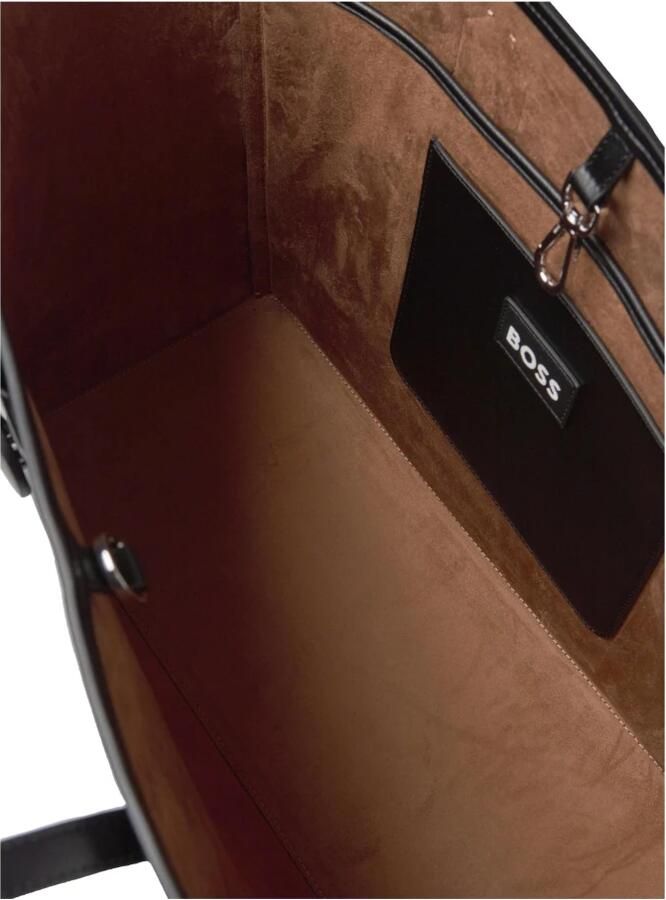 Hugo Boss Ecopelle Liriel Shopper in Zwart Black Dames - Foto 3