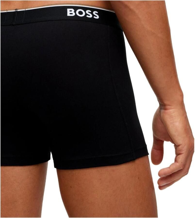 BOSS Lange boxershort BRIEF 3 PACK met in kleur bijpassende weefband (3 stuks) - Foto 11