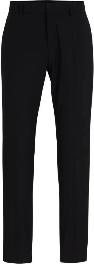 Hugo Boss Elegante Broek met Serge Weefstructuur Black Heren
