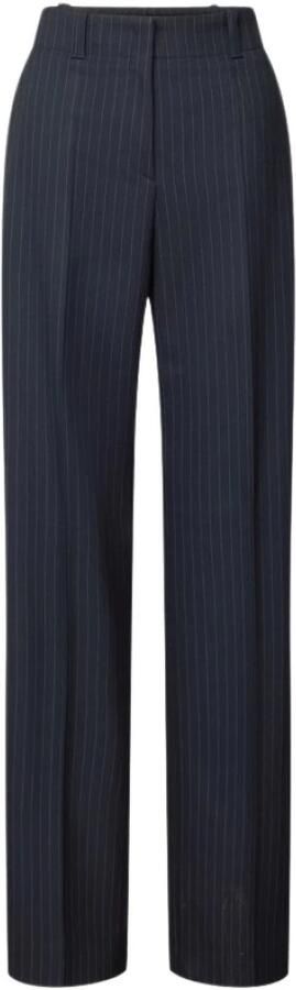 HUGO Regular fit stoffen broek met persplooien model 'HULANA'