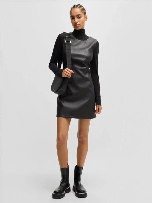 Hugo Boss Elegante Jurk voor Vrouwen Black Dames