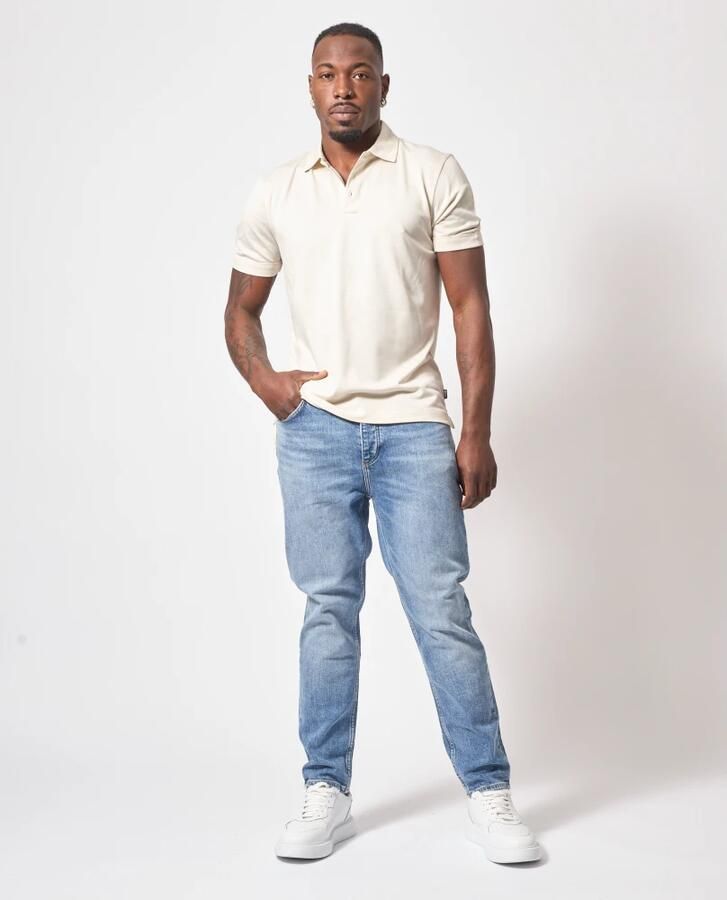 Boss Slim fit poloshirt met labeldetail model 'Press' - Foto 3