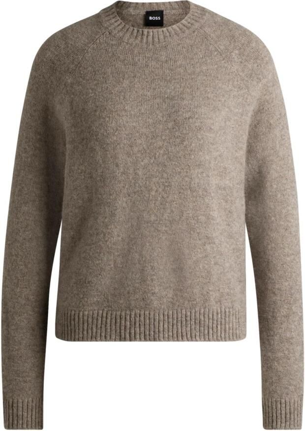 Hugo Boss Elegante Trui met Ronde Hals Lichtgrijs Gray Dames - Foto 5