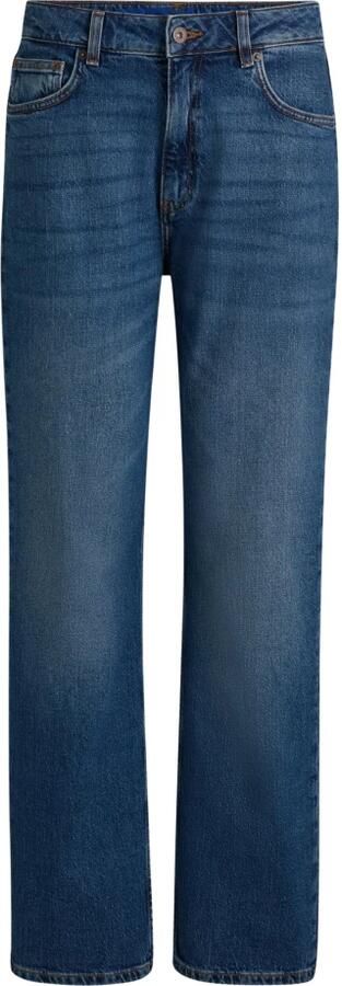 HUGO Blue Straight jeans Elyah Straight fit jeans met hoge taille lange lengte 36