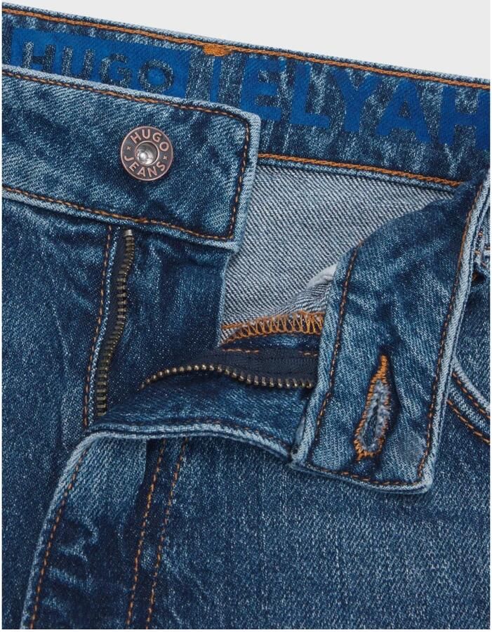 HUGO Blue Straight jeans Elyah Straight fit jeans met hoge taille lange lengte 36 - Foto 2