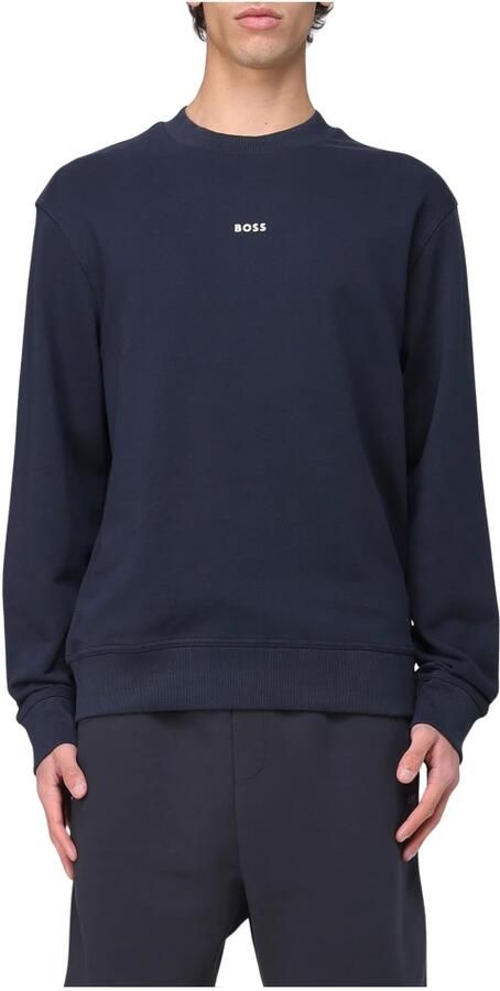 BOSS ORANGE Heren Truien & Vesten Wesmallcrew 10244192 01 Donkerblauw - Foto 17