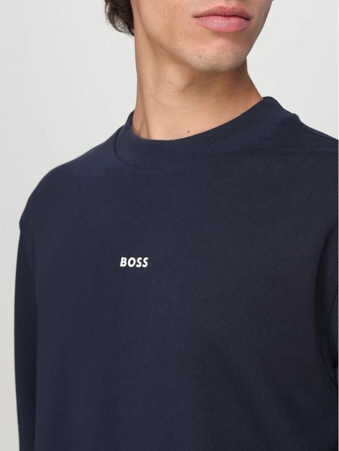 BOSS ORANGE Heren Truien & Vesten Wesmallcrew 10244192 01 Donkerblauw - Foto 7