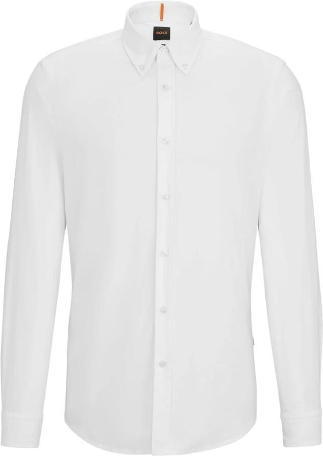 Boss Orange Regular fit vrijetijdsoverhemd met button-downkraag model 'Rickert - Foto 3